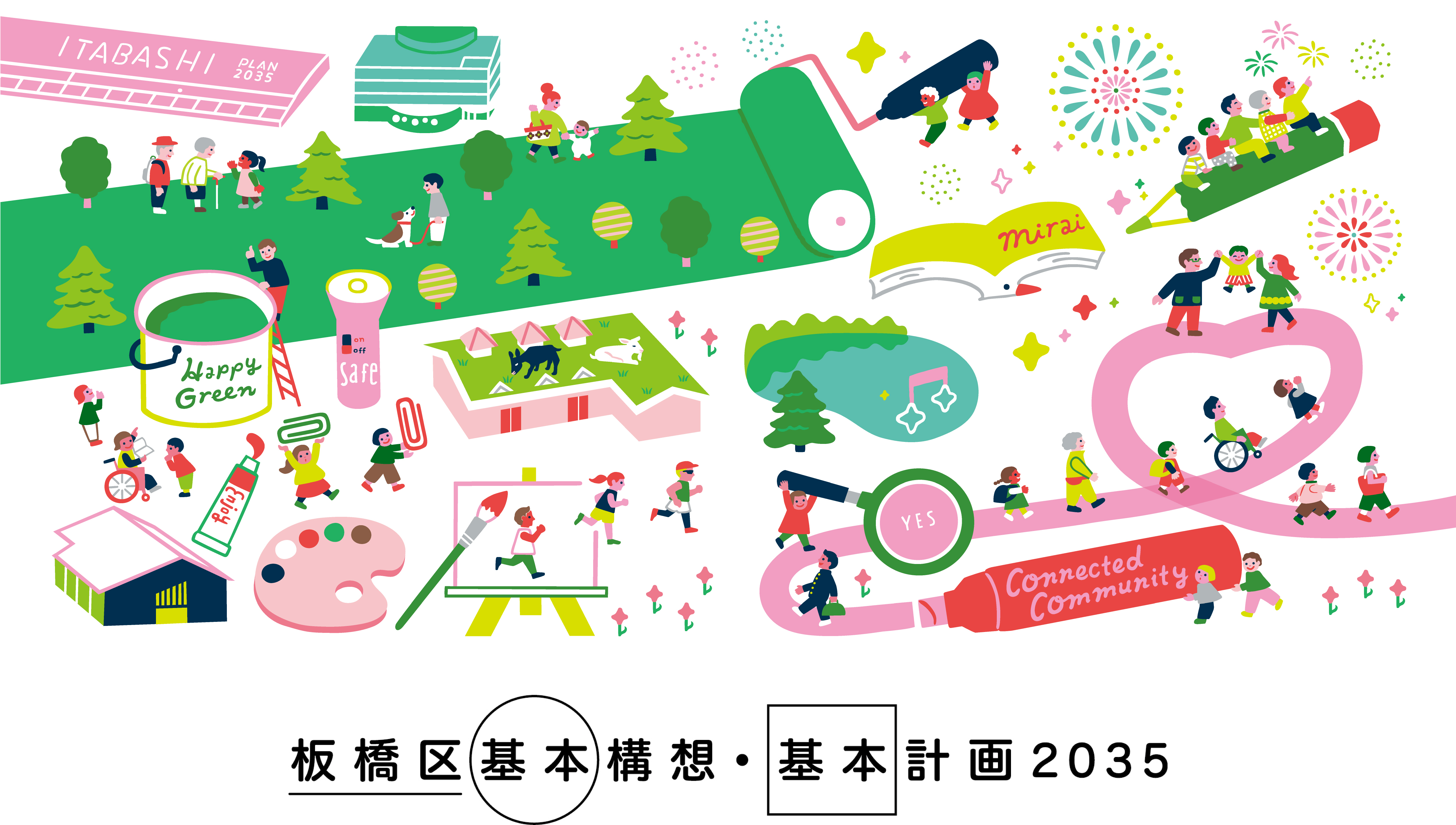 板橋区基本構想・基本計画2035をまとめた冊子を作成しました