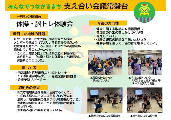 常盤台地区の取り組み状況