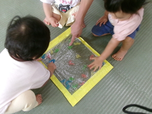 圧縮袋で作ったウォーターマット