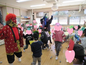 幼児クラスに現れた鬼
