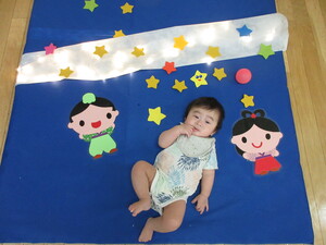 ねんねアートの様子