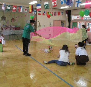 障害物走の様子