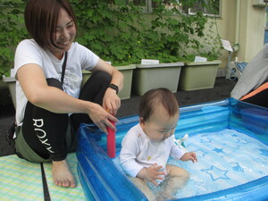 水あそびの様子