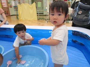水遊び1の写真です