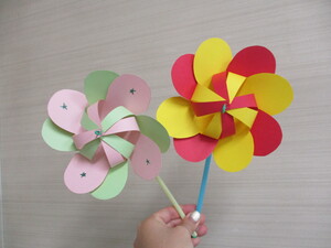 お花のかざぐるまの写真です。