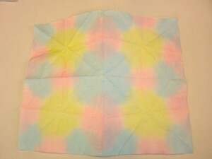 折り染め