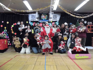 ハッピークリスマスの集合写真