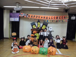 ハロウィンの集合写真