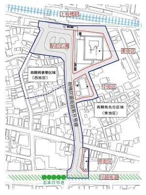 上板橋駅南口駅前地区区域図