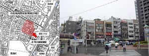 板橋駅西口地区の位置図・写真