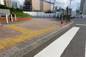 写真：JR板橋駅前の板橋型BFブロック