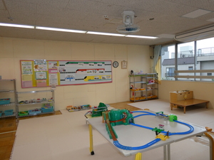 おもちゃで遊べるお部屋です。