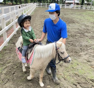 ポニーの引き馬体験