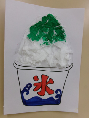 かき氷の制作
