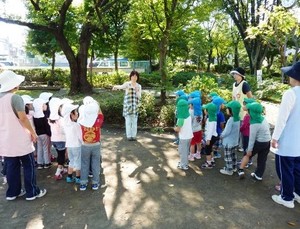 写真1：キロリのおにごっこの様子