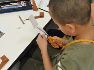 写真2:紙種作りの様子