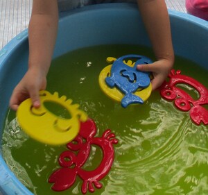 水遊びの様子