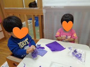 1歳児クラス お芋の制作