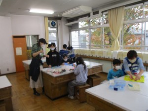 向原小 家庭科の授業
