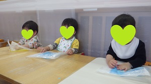 1歳児クラス 室内遊び