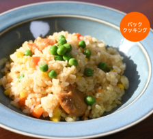 缶詰カレーのピラフの写真