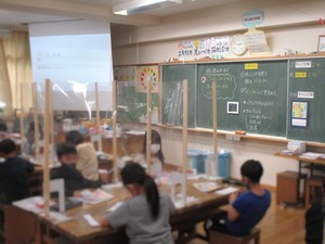 志村坂下小 図工の授業