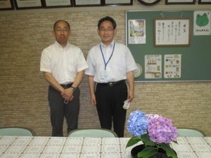 新河岸小 学校訪問