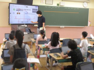 大谷口小　3年生の授業の様子