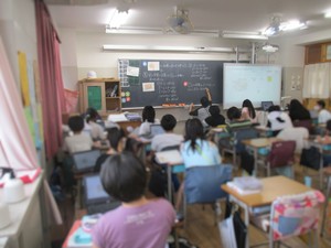 徳丸小 算数の授業の様子