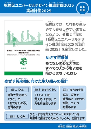 ユニバーサルデザイン推進計画2025 実施計画2025のパネル