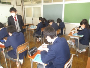 志五中 状業の最後の振り返りの時間