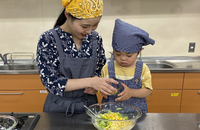 親子の写真