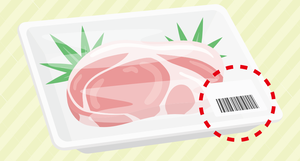 紙製ラベルがついたプラスチックのイラスト