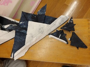 製作した兜の写真