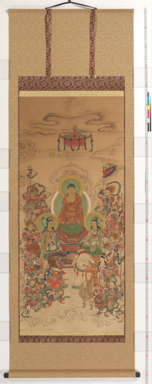 観明寺豊田家奉納仏画(釈迦十六善神図)