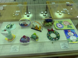 地域サポーター事業で子どもたちが作成した工作物
