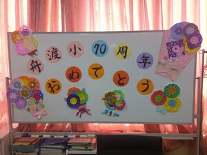 写真:お祝いボード