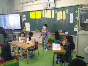 写真:学級活動の様子