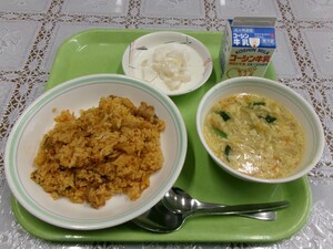 写真:当日の給食