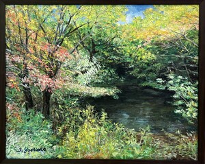 高原の池畔
