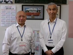 写真:前田校長と