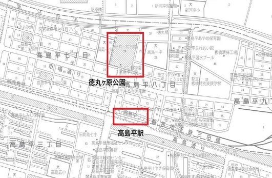 徳丸ヶ原公園位置