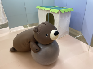 写真:ひみつきちの準備が進む