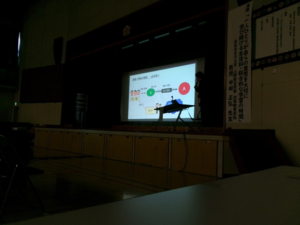 写真：講師の先生の講演