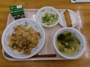 写真：当日の給食