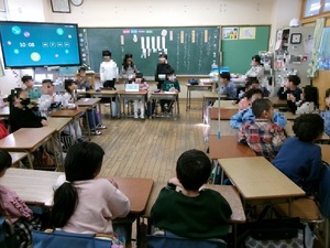 写真：学級活動の話し合い