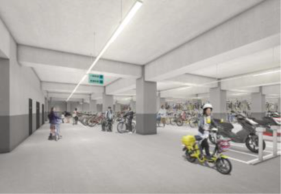 地下駐輪場イメージ図