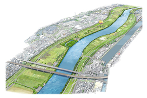 かわまちづくり整備後イメージ（全体エリア）