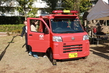屋外　ポンプ車　トーハツ