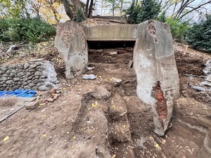 調査後の露天式射垜写真